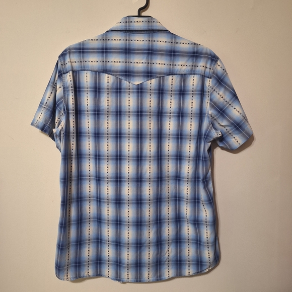 Lucky Brand Plaid Western Shirt Men's Size M Cowboycore - Picture 8 of 8